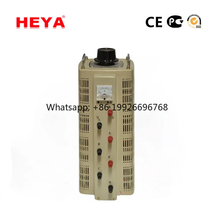 Fast-response Contact Type Manual Voltage Regulator Three-phase Low-power Stable Voltage Regulation TSGC2-1.5k 3k 6k 9kva