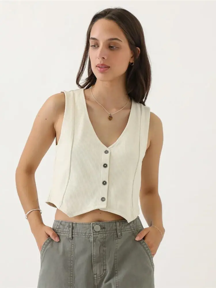 Cseta sin Mangas de Aodón ueso para Mujer, Estilo Simple, Cseta Interior, Tirantes, Moda de Verano, Informal, Corta...