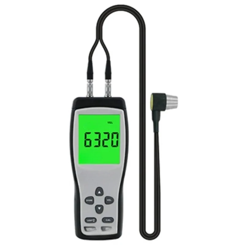SMART SENSOR AS840 Digital Ultrasonic Thickness Gauge Sound Velocity Meter Metal Depth Tester 1.2-225mm with LCD Display