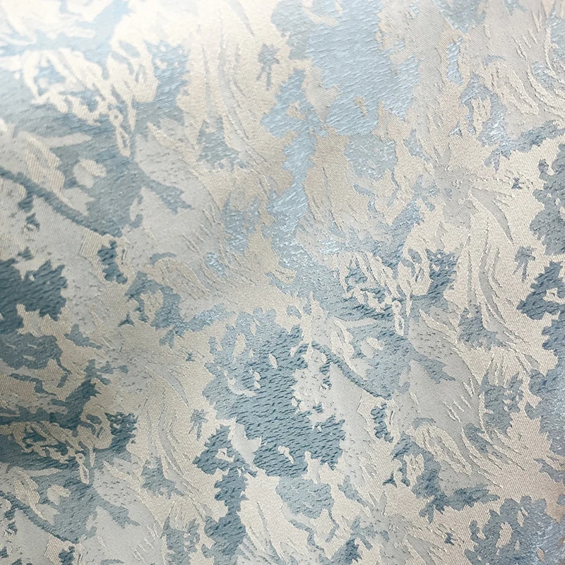 

Double Color Wave Patterned Satin Fabric Hanfu Shirt Dress Show Suit Fabric Acetate Simulation Silk Surface Texture