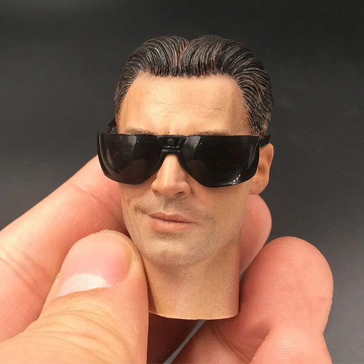 1/6 Arnold Black Glasses Vintage  Brave Fighter Sunglasses For 12