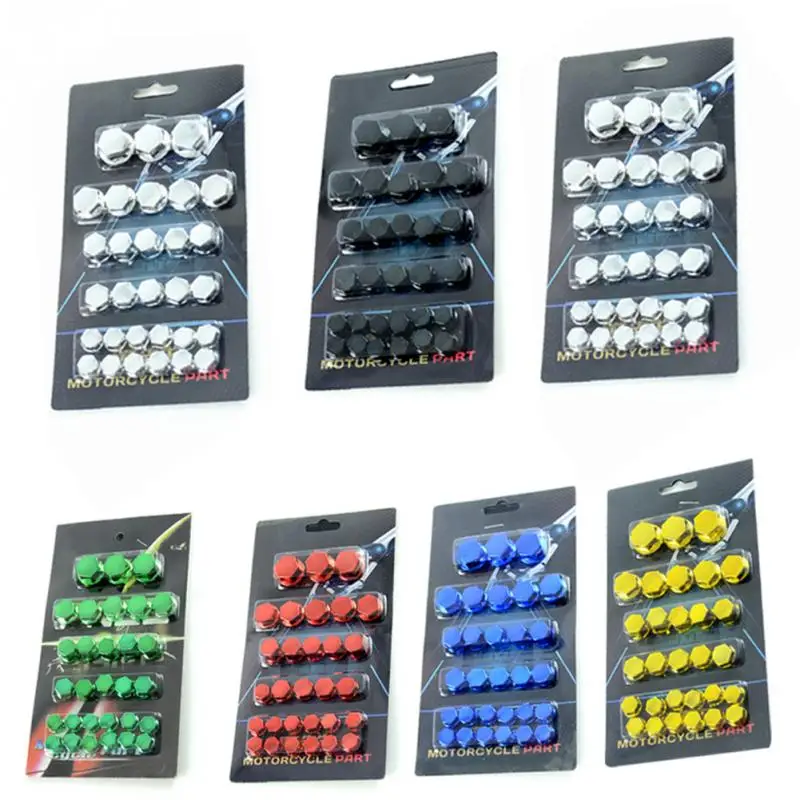 Universal for 30 PCS screw caps Motorcycle Accessories Electroplated Decorative Screw Cap Direct Fit