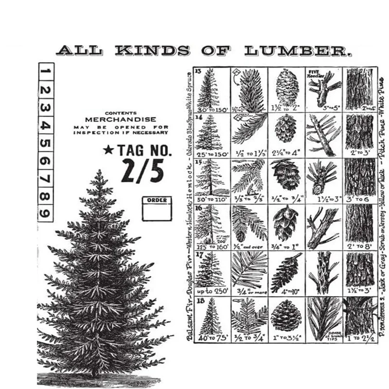 Winter Woodland Cling Stamp Set - ถุงเก็บตาข่ายทนทานคุณภาพสูงใช้งานง่าย