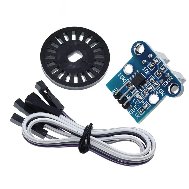 2~200Pcs HC-020K Photoelectric Speed Measurement Module 4-wheel Drive Trolley Dual Speed Measurement with Encoder Kit