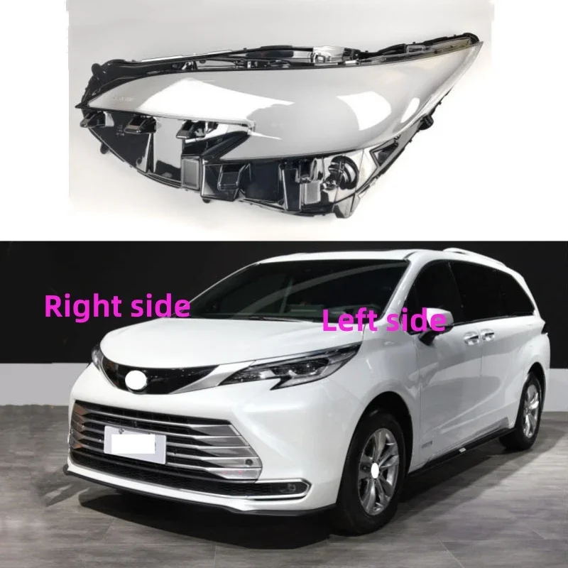 For Toyota SIENNA 2020 2021 2022 2023 Car Headlight Shell Headlight cover Headlamp Lens Headlight Glass Auto Shell Cover