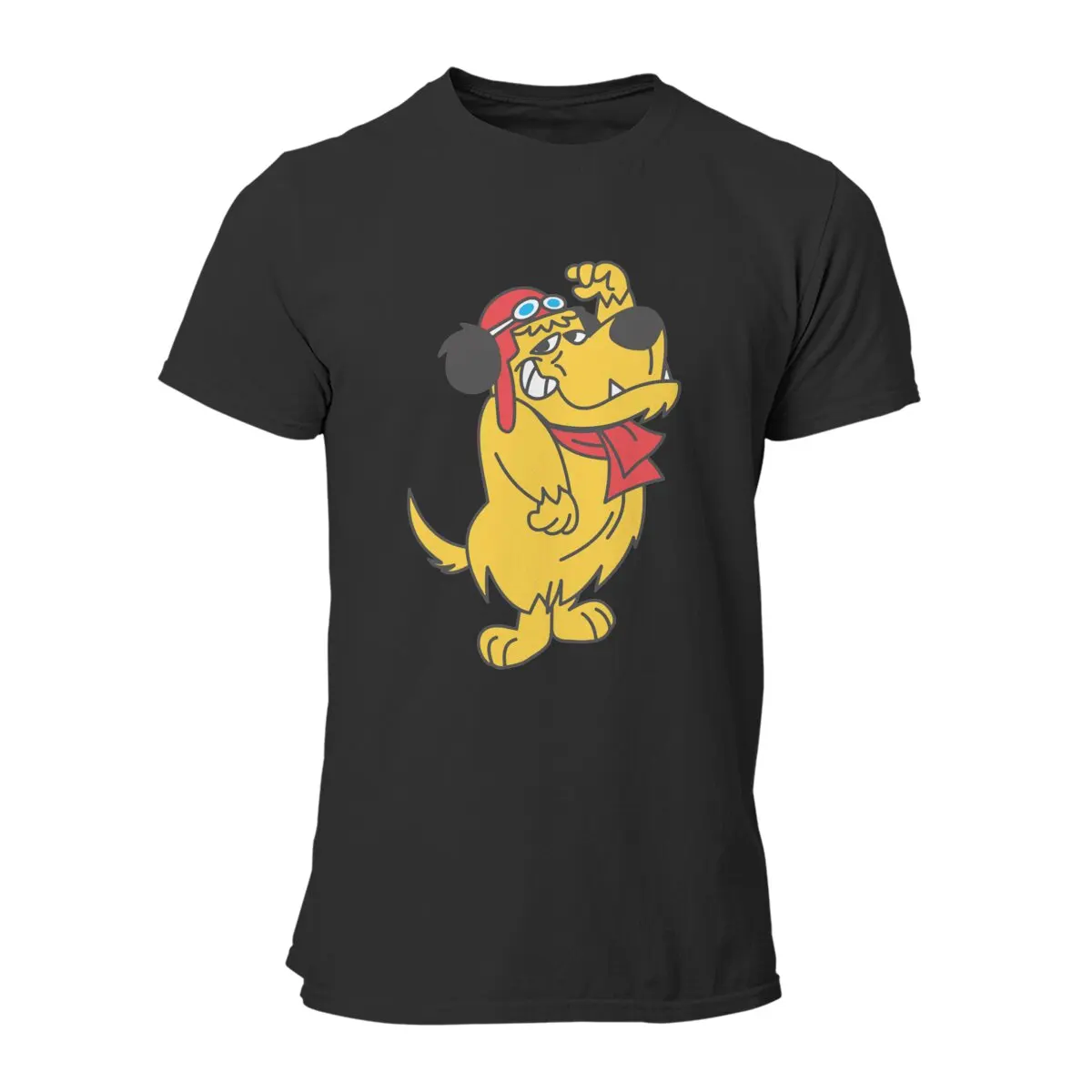 Casual Mutley Muttley Cartoon Laughing Laugh Dog  T-Shirt for Men Crewneck Cotton T Shirt  Short Sleeve Tees Printed Clothes