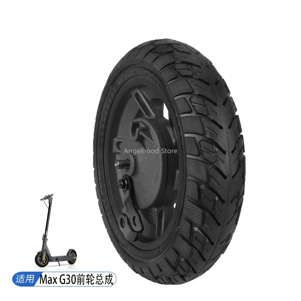 

Ulip10*2.5 Off-road Solid Tire for MaxG30 Electric Scooter 45 Slot 60/70-6.5 Off-road Solid Tire Front Hub Drum Brake Cover