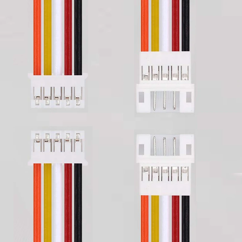 

Premium PH 2.0mm JST Connector Socket Kit – 2-10 Pin with Pre-Crimped Wires, 10 Color Housing 165mm