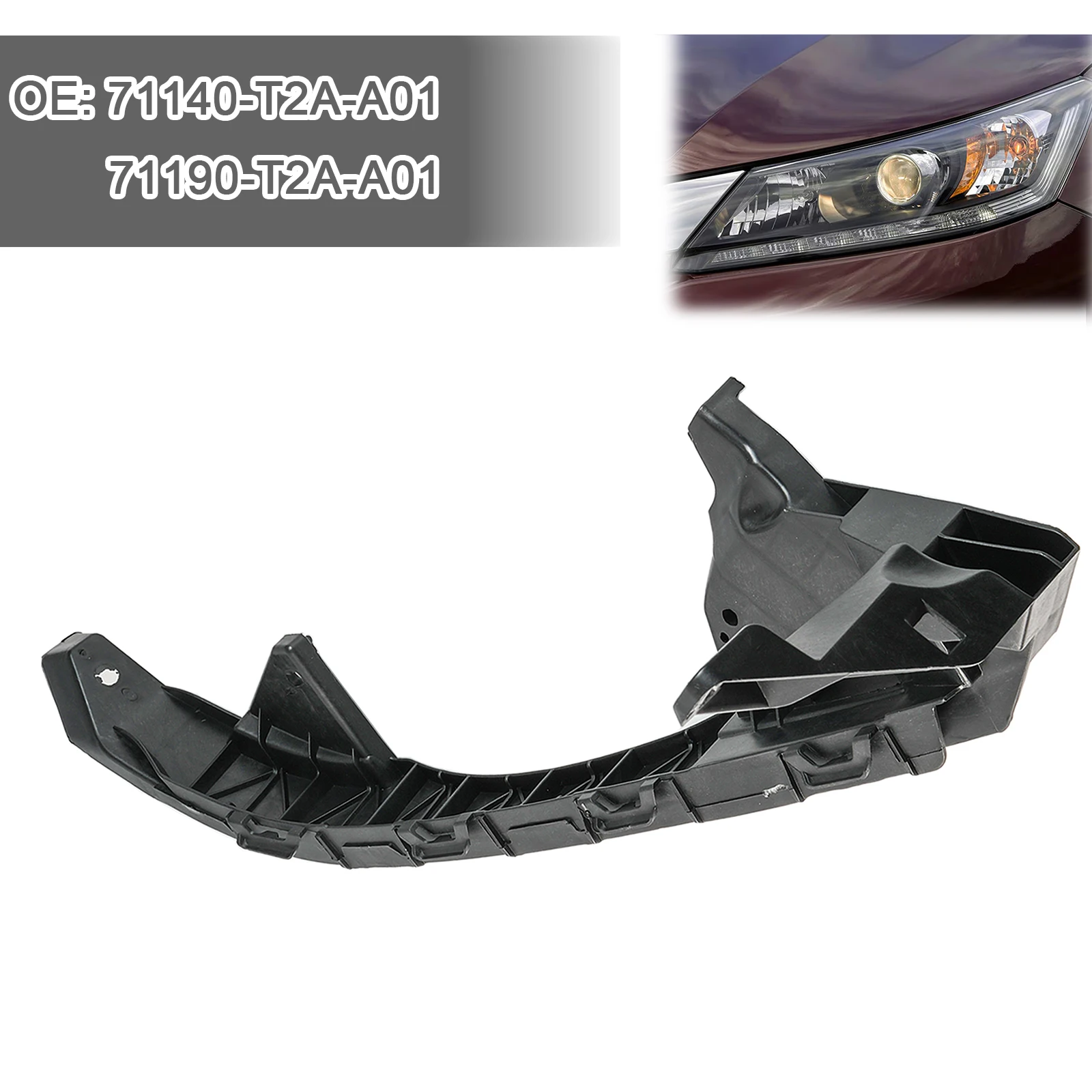 Car Front Bumper Headlight Retainer Bracket Right Left 71140-T2A-A01 For Honda Accord EX EX-L LX Sport 2013 2014 2015 2016 2017