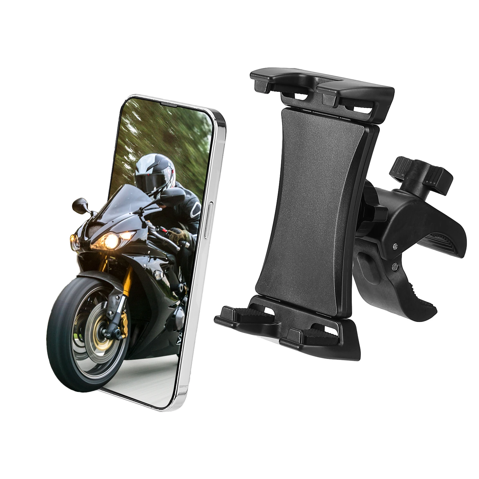 

UTV ATV Phone Holder for 0.6"-1.25" 1.5"-2" Round Tube for Snowmobile Motorcycle Bicycle Golf Cart RZR for Can-am X3