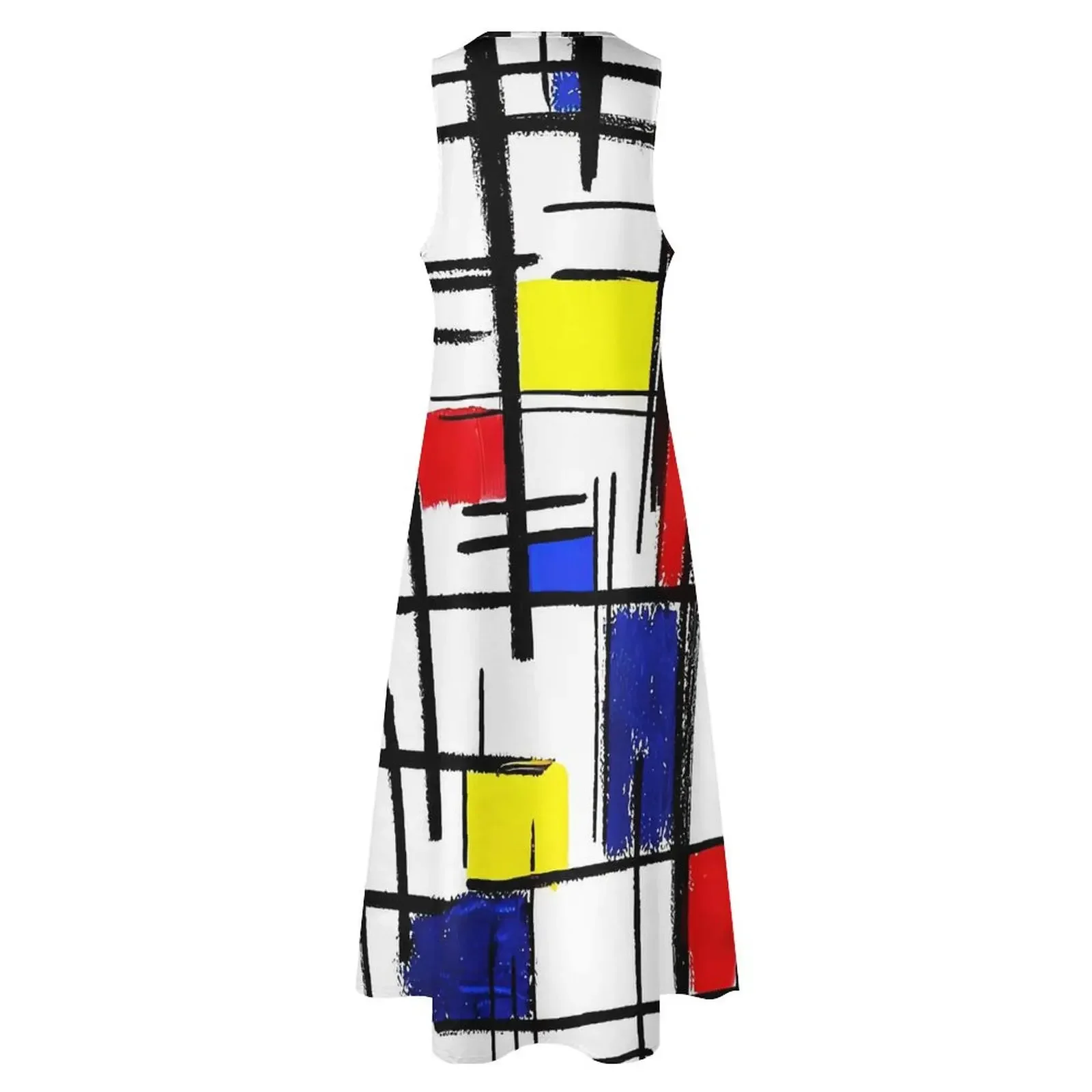 Długa sukienka damska Summer De Stijl Modern Art Aesthetic Boho Beach Long Dress Woman Sexy Elegant Maxi Dress Large Size V-neck Robe