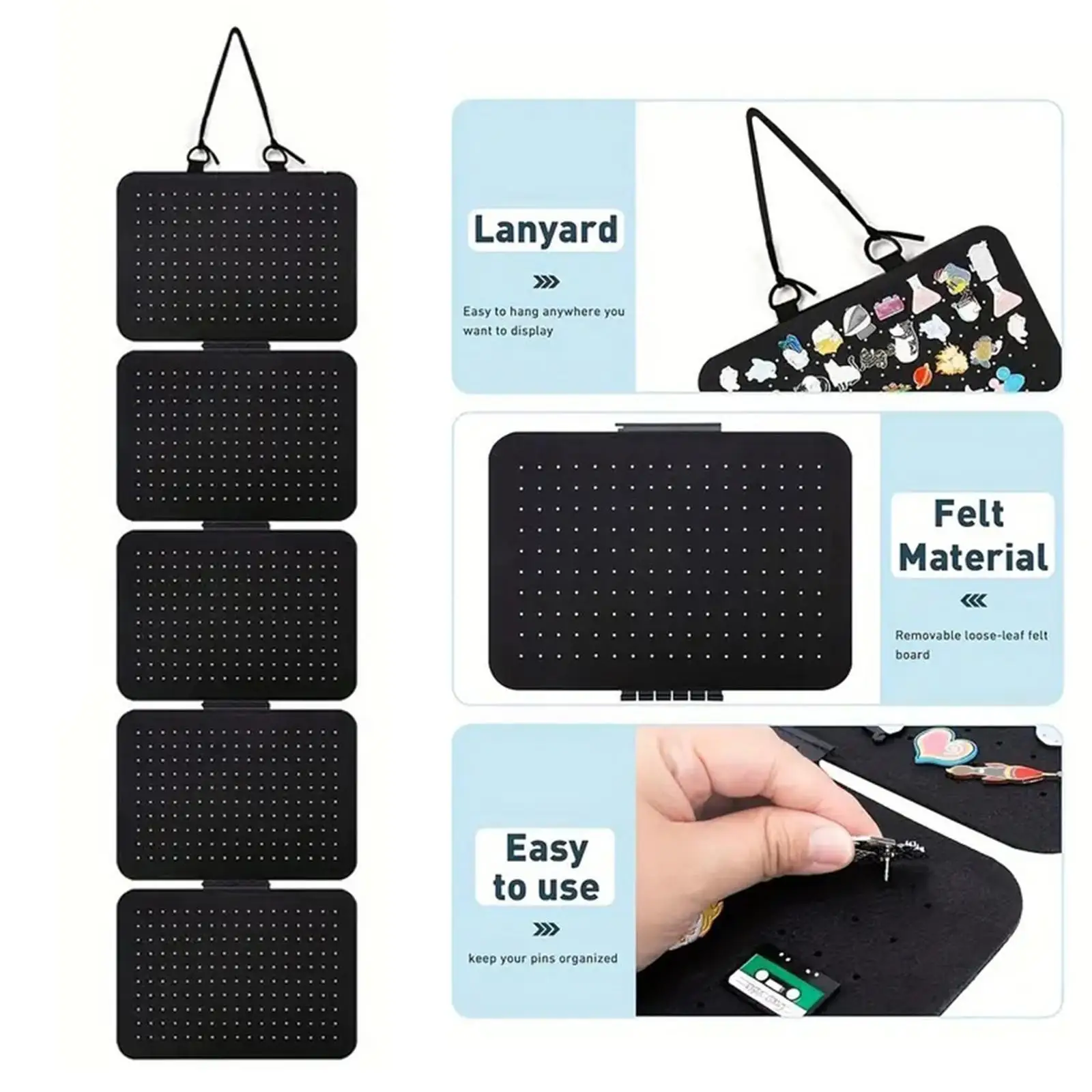 

Эмалированные панели для демонстрации булавок, брошь, держатель для булавок, съемные складные ювелирные изделия из фетра