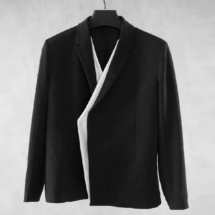XS-6XL novo 2025 roupas femininas masculinas caminhada mostrar original personalizado preto e branco retalhos terno amantes plus size costomes