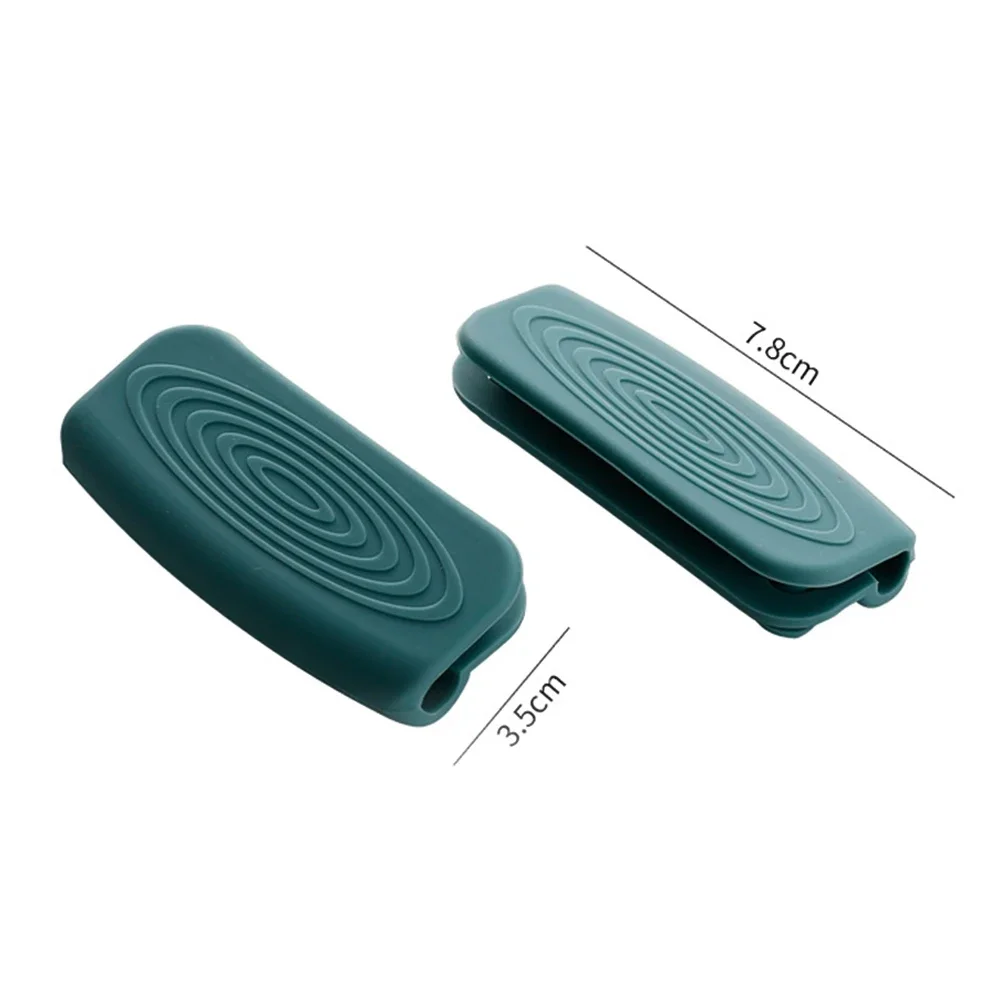 1 paar Silikon Griffe Anti-Verbrühungen Nicht-Slip SilicOne Topf Griff Abdeckung Wärmedämmung Griff Abdeckung Küche Zubehör – Detail 8