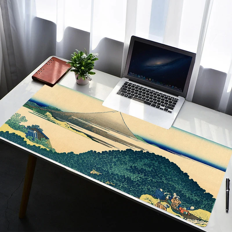 

Mouse Pad Design Non-Slip Desk Mat Ukiyo E Gaming Personality-Filled Accessories Stitched Edges For Home And For Gamer Mousepad