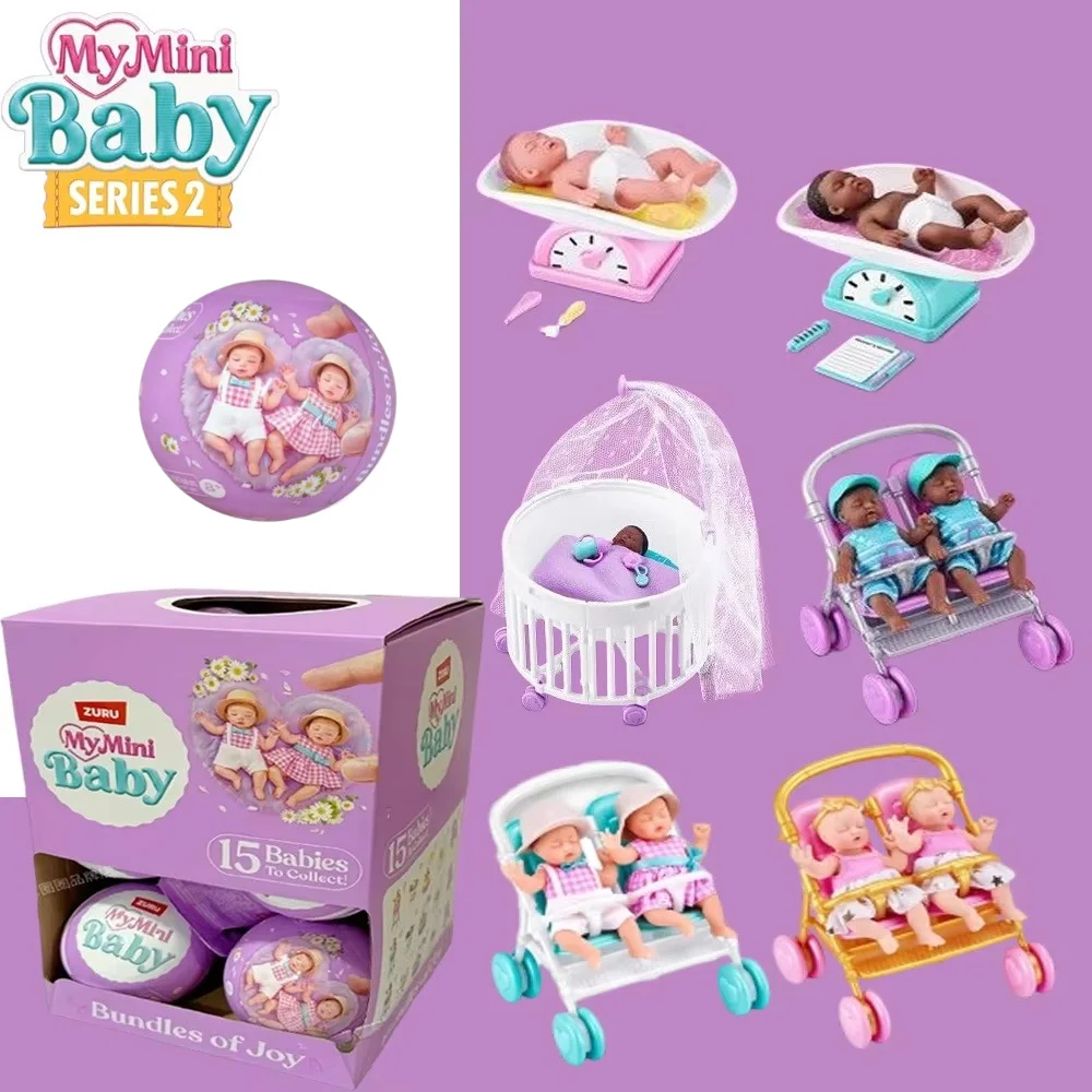 ZURU Five Times Surprise Ball Zweite Generation Baby Ball Blind Box Miniatur-Babybett Auto Puppenhaus-Szenen-Dekorationen