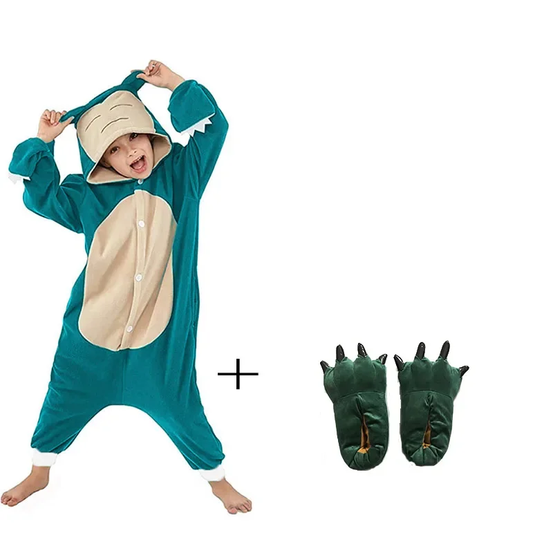 Kawaii onesie for kids full body pajamas anime sleepwear children one-piece pijama birthday character cosplay costume Halloween