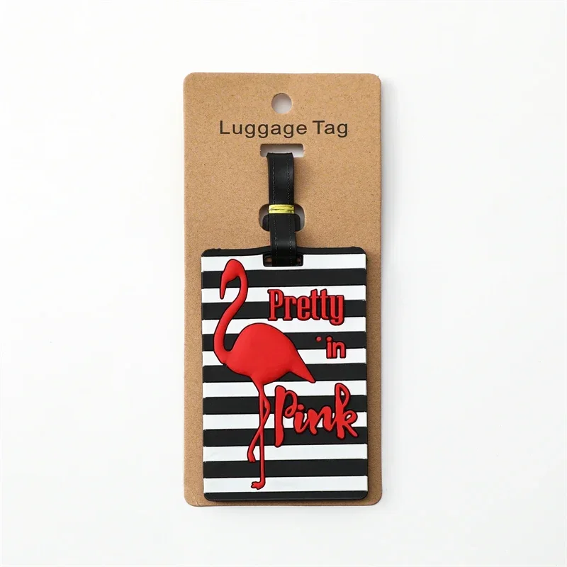 Cute Luggage Tag Creative Corgi &Cat Suitcase Silicon Portable Travel Label ID Addres Holder Bag Tags for Luggage