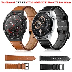 22mm Replacement Wrist Watchband For Huawei Watch GT 3 SE Smartwatch Accessories Leather Strap Belt GT2 GT3 Pro 46mm 2e Bracelet