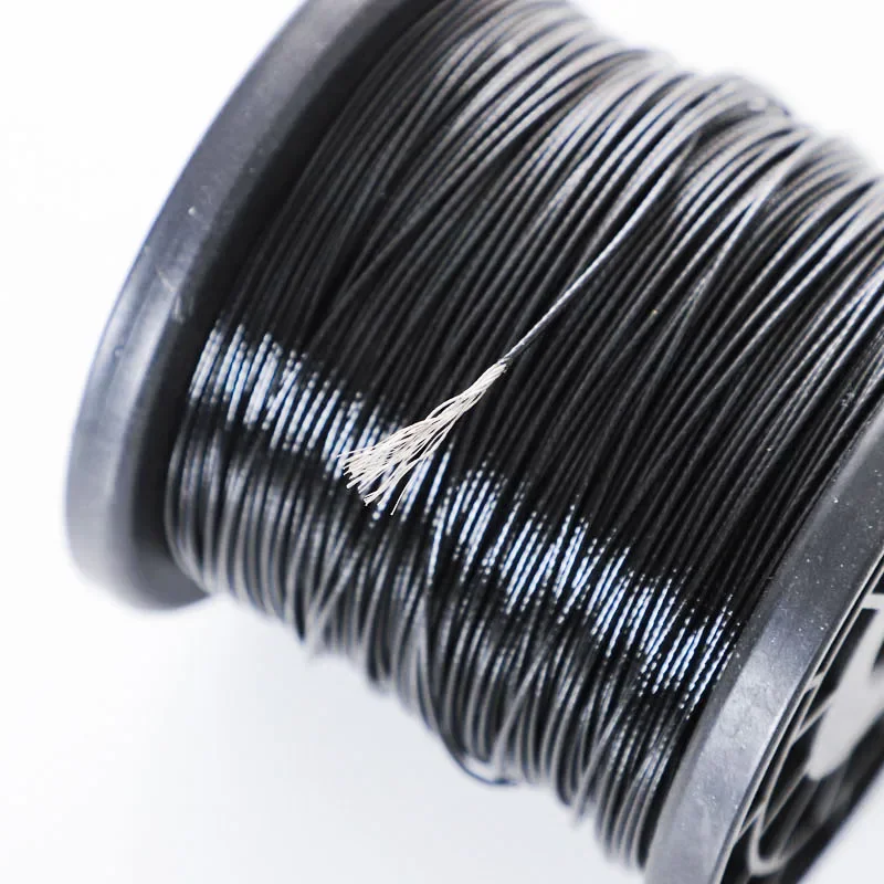 HQ PV01 0.38MM-6MM Diameter After Black PVC Plastic Coating Flexible 304 Stainless Steel Wire Rope Cable image 3