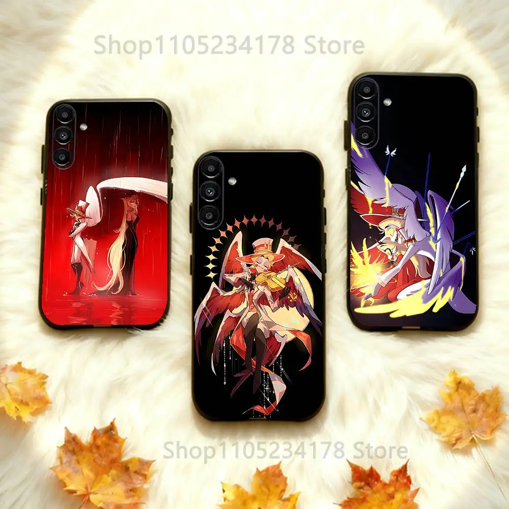 

H-HazbinS Lucifer Phone Case Silicone Soft For Samsung Galaxy A73,31,32,72,41,53,52,71,22,5G,Note,J7,8,9