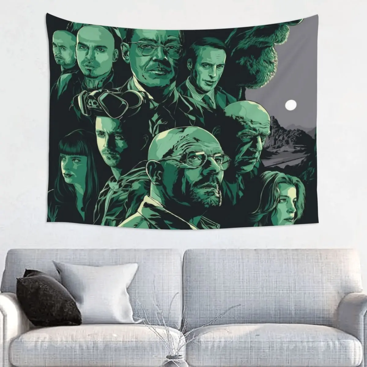 Breaking Bad Walter White Tapestry Hippie Wall Hanging Jesse Pinkman Hank Mikes Skyler Room Background Cloth Retro Tapestries
