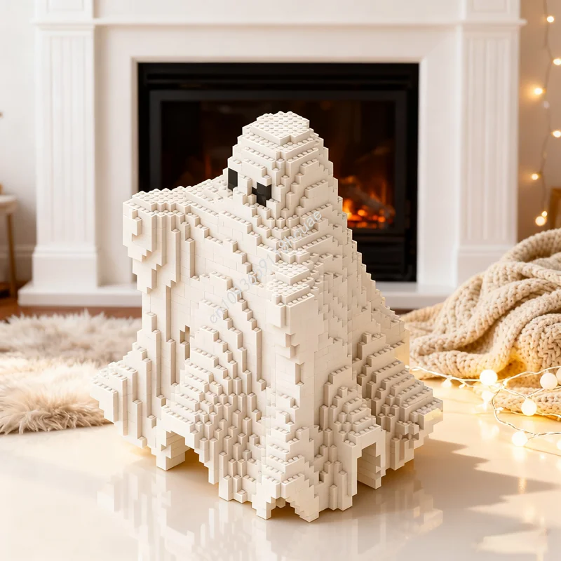 

2716 шт. MOC Хэллоуин призрак сезонная модель строительные блоки строительство Рождественский подарок сборка DIY творческая идея игрушки кирпич дети