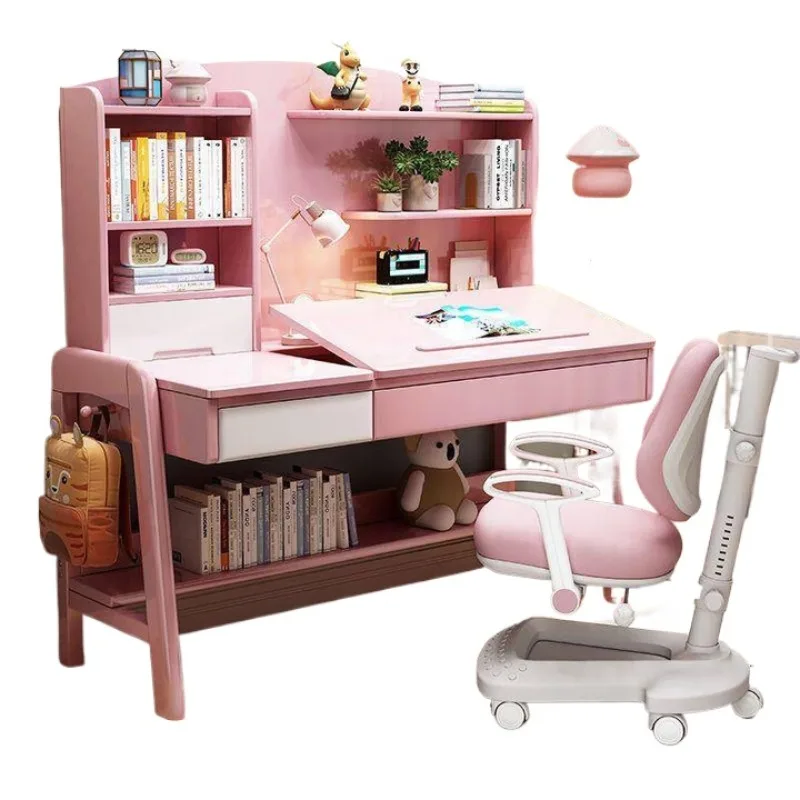 

The desk can be lifted for household primary school students to write