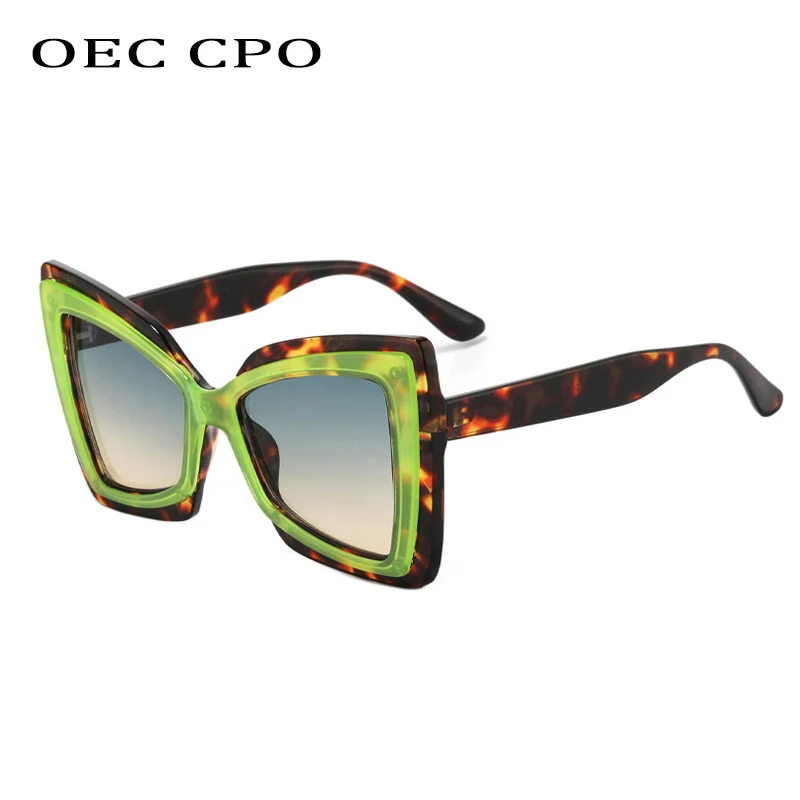 

Oversize Cat Eye Sunglasses Women Fashion Leopard Gradient Sun Glasses Female UV400 Shades Eyewear Vintage MultiColor Sunshade