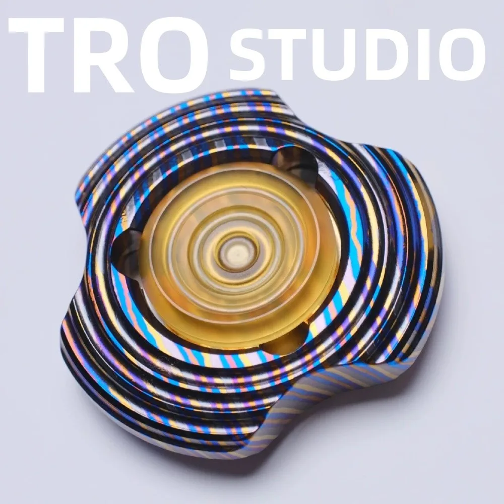 TRO STUDIO Pietra tenace Zirconio Zircuti Fidget Spinner Fidget Giocattoli per adulti Scrivania da ufficio Gadget per alleviare l'ansia