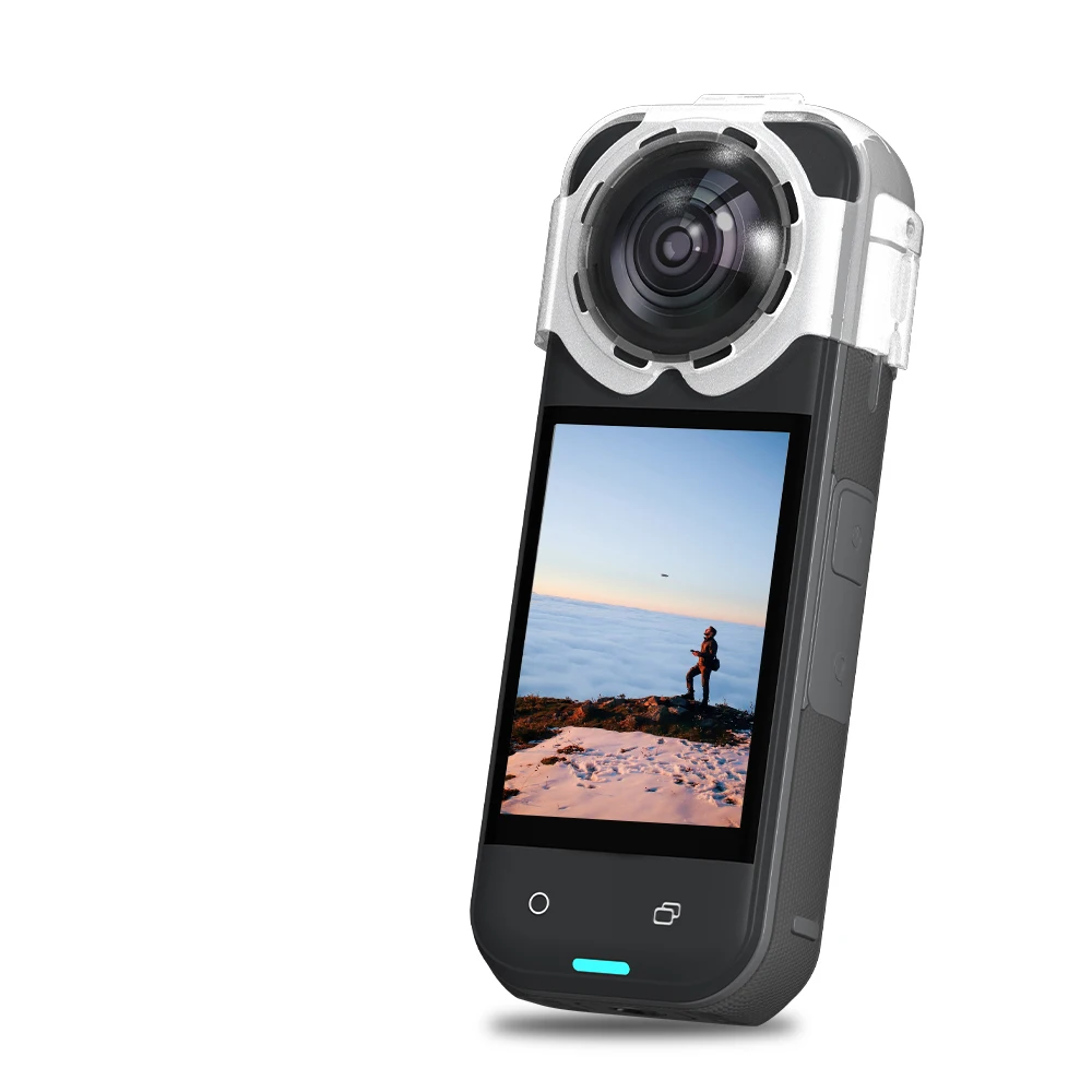 

For Insta360 X5 Anti-Fog Protective Sports Camera Lens Cap Mirror Drop Shield Accessory Cover for Camera