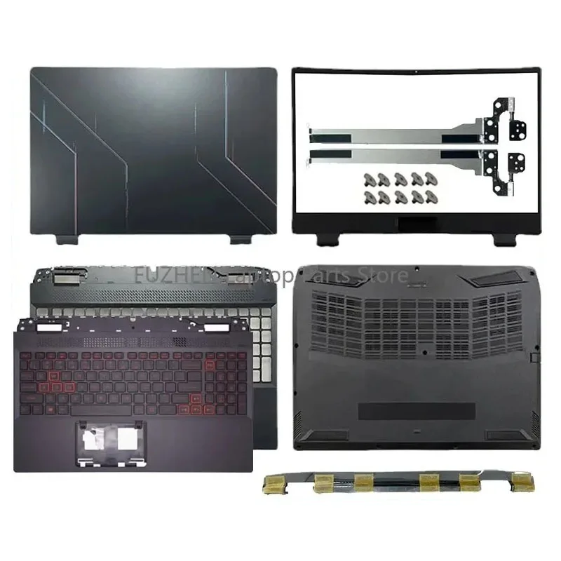 New For Nitro 5 AN515-46 AN515-58 AN515-58G N22C1 New Laptop LCD Back Cover Front Bezel keyboard Palmrest Bottom Case Hinge