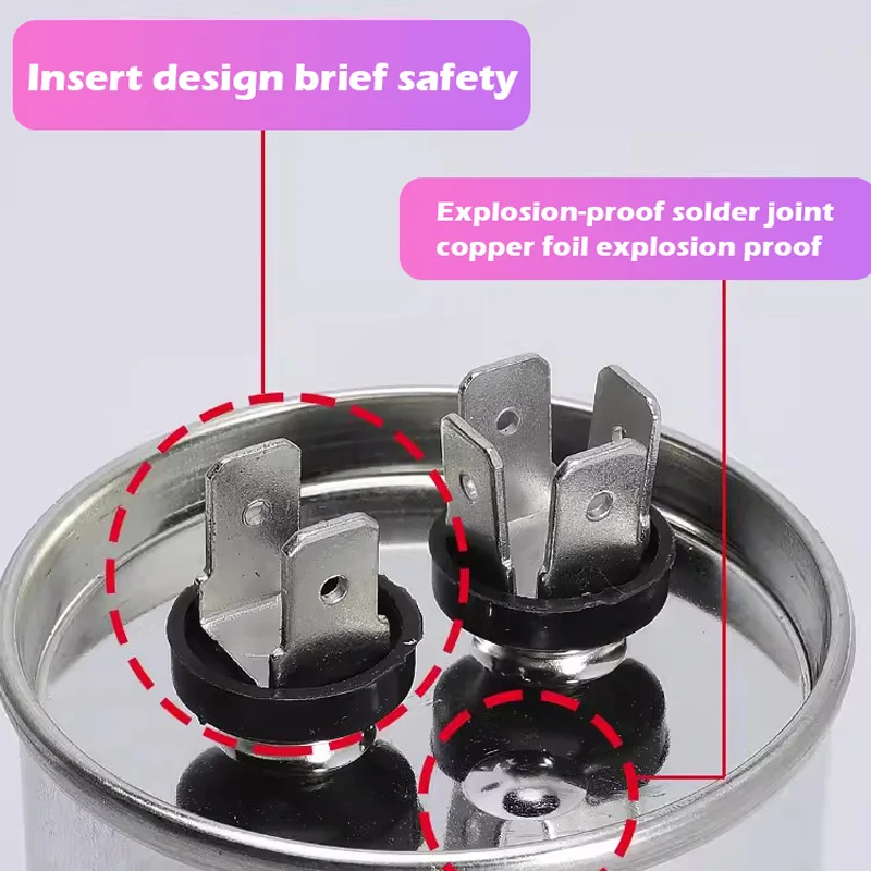 Kondensator klimatyzacji uniwersalny kondensator rozruchowy sprężarki CBB65 jednostka zewnętrzna 450 V, wersja przeciwwybuchowa