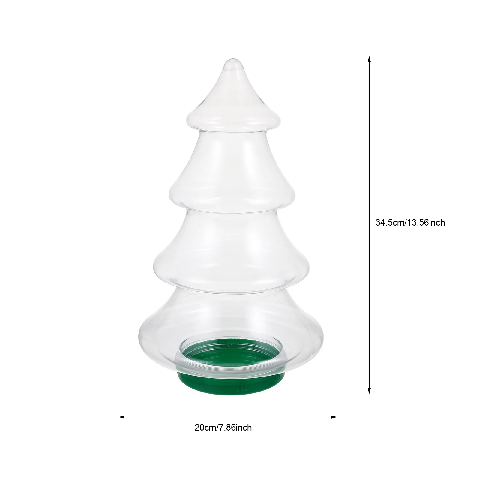 

Christmas Tree Candy Jar Festival Container Party Favor Boxes Unique Bottle Packaging Cookie Green