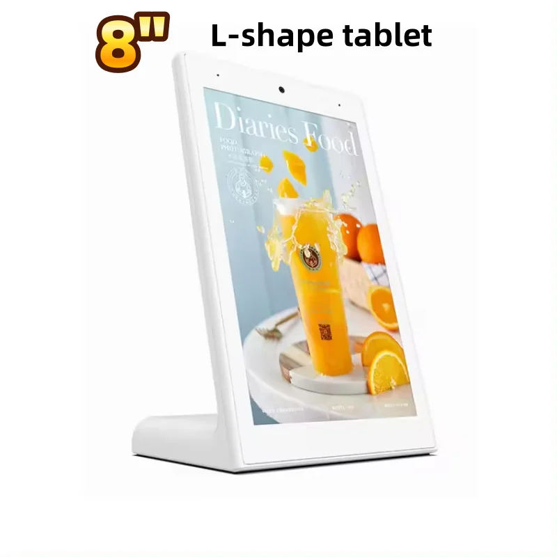 

WL1032T L Shape 8 Inch 10-Point Capacitive Touch Customer Feedback Restaurant ordering Tablet Android Tablet PC