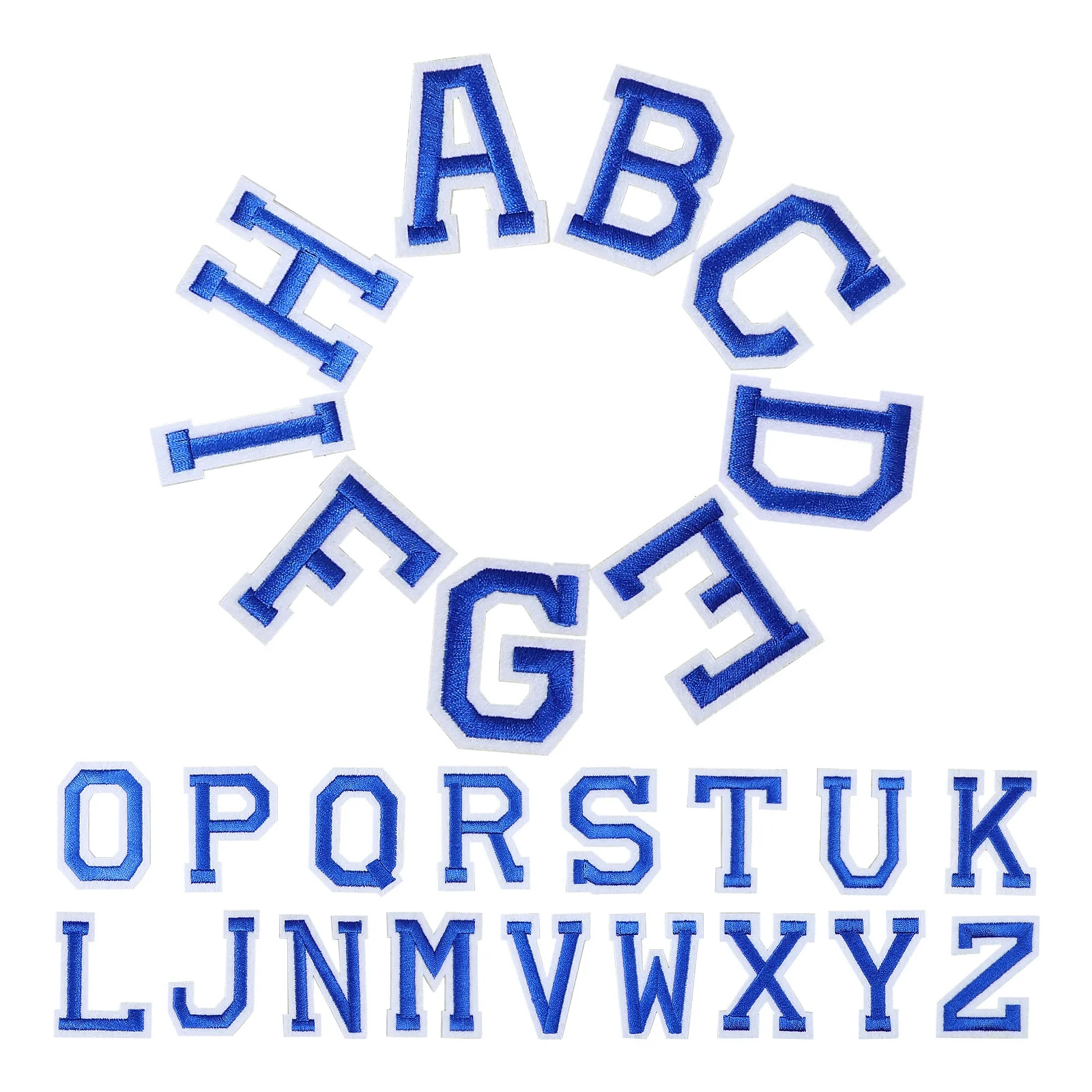 

26Pcs Iron on Letters for Backpacks Durable Polyester Embroidery Patches for Clothes Bags Iron on Letters Letter Patch