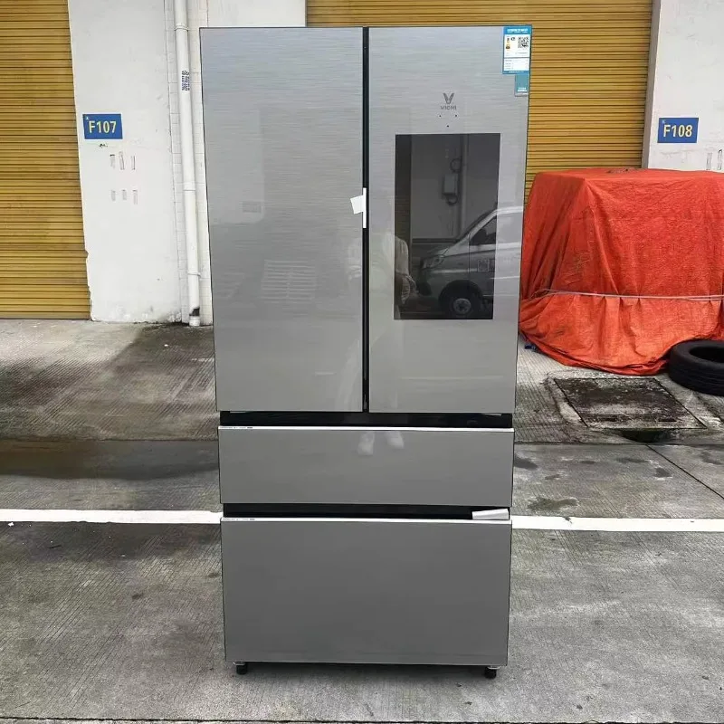 

220v 520l French Door Smart Side-by-side Refrigerators 4door Fridge Refrigerator Class1 Homeuse Auto Door With Screen Music