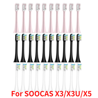 5/10PCS Replacement Brush Heads For SOOCAS X3/X3U/X5 Sonic Electric Toothbrush DuPont Soft Suitable Vacuum Bristle Nozzles