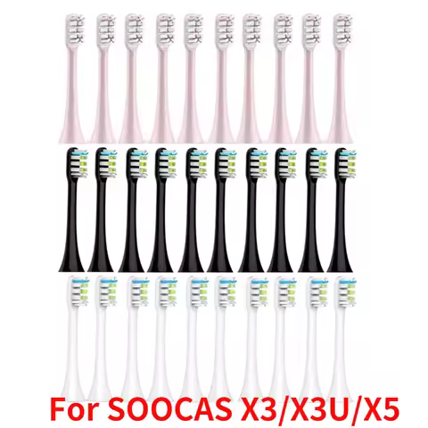 5/10PCS Replacement Brush Heads For SOOCAS X3/X3U/X5 Sonic Electric Toothbrush DuPont Soft Suitable Vacuum Bristle Nozzles