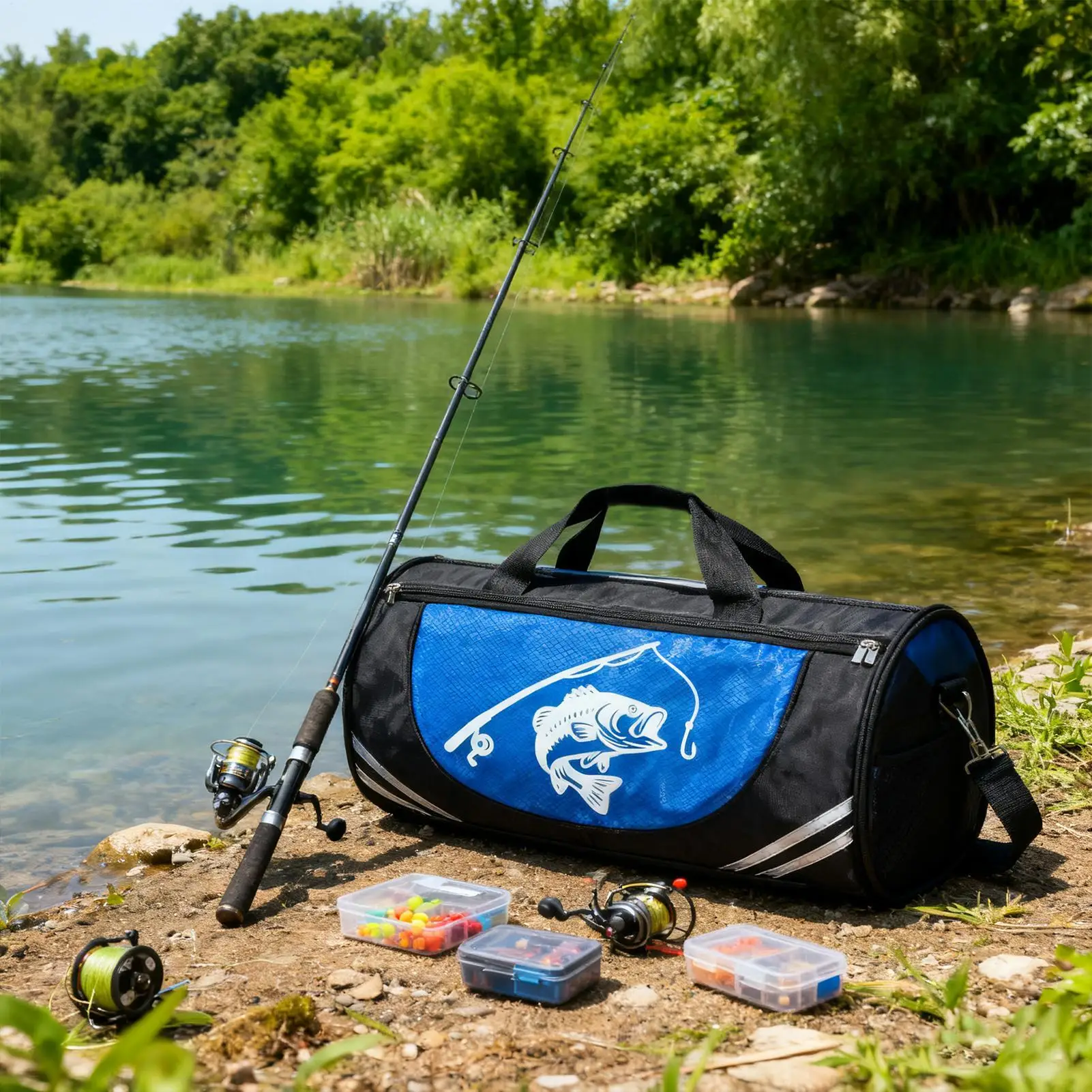 

Fishing Tackle Backpack Weatherproof Tackle Bag Multifunctional Angling Organizer For Outdoor Beach Camping Hiking Lake