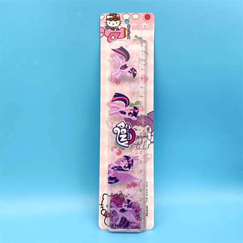 Hasbro My Little Pony Twilight Sparkle Pinkie Pie Cartoon Anime Movie Quicksand Ruler Creative Student Stress Reduction Ruler