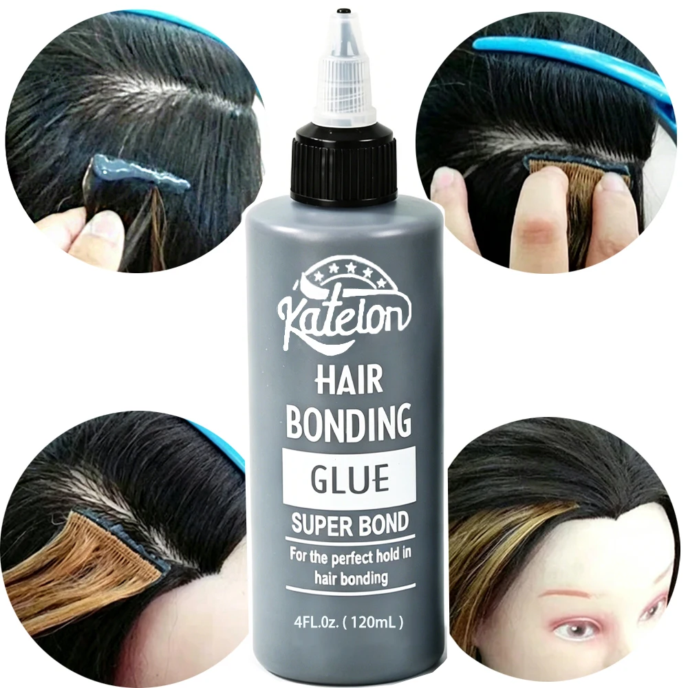 

1pcs/2pcs 4 Oz Waterproof Black Hair Weaving Bonding Glue Strong Hold Hair Extensions Adhesives For Salon Hair Wig Bonding Glue