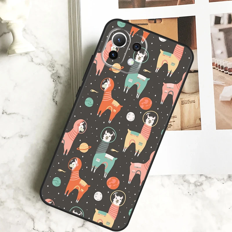 Llama Alpaca Pattern Case For Xiaomi 13 14 Pro Ultra 12 13 Lite 11T 12T 13T POCO F5 M6 X3 X5 X6 Pro F3 M5s Cover