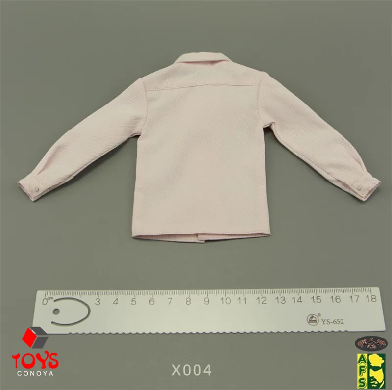 AFS X004 X005 1/6 스케일 남자 군인 라이트 컬러 슈트 Bottoming Shirt 블랙 블루 레드 긴 소매 탑 12 \