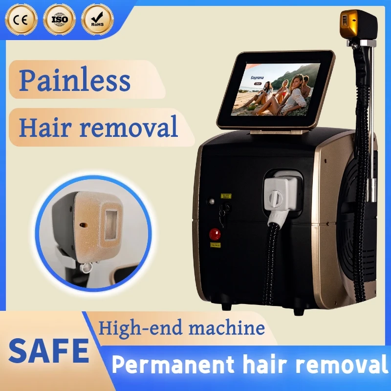 

Diode Laser Multi Wavelengths Hair Removal Machine 755 808 1064nm Cooling Head Painless Laser Epilator Face Body Hair Removal