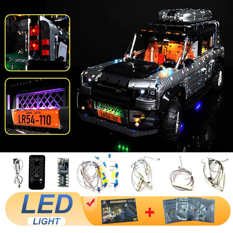 

LED Light Kit For LEGO GULY 10620 WEISHI-110 Technical Car Lamp Toys Gift (Not Include Building Blocks Bricks Kits Sets Model)