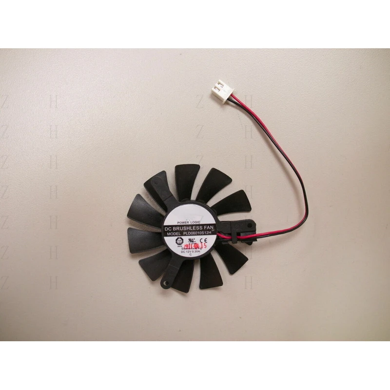 Ventilador cooler Z para placa de vídeo ATI NVIDIA Power Logic PLD06010S12H 55mm 2 pinos