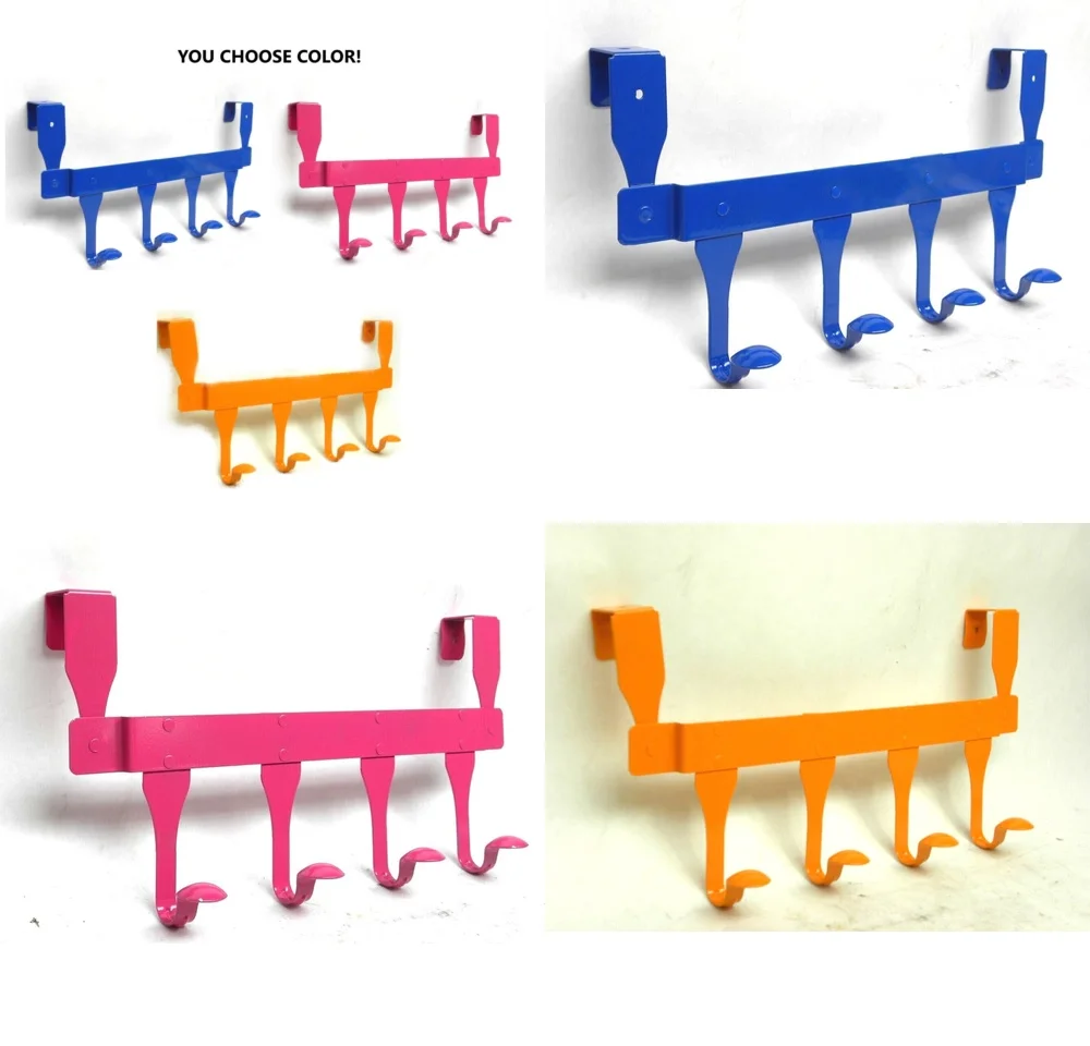 

Hook behind the doorNew 8 Hook Over Door Clothing Organizer Kids Room Storage Hanger for Boys Girls Bedroom Bathroom Space