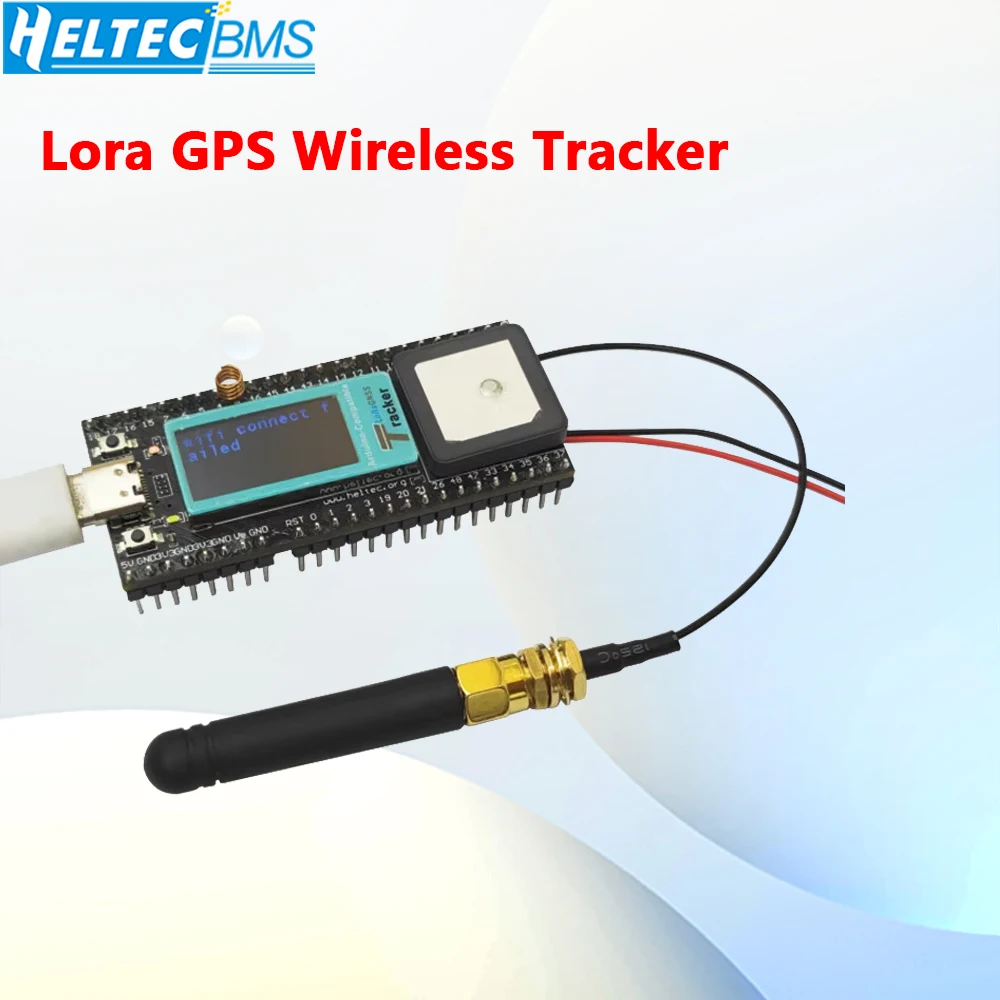 

Беспроводной GPS-Трекер Lora IOT, аксессуар для Arduino Wi-Fi, LoRa, Bluetooth, GNSS Type-C OLED-дисплей ESP32-S3FN8 + SX1262 + UC6580