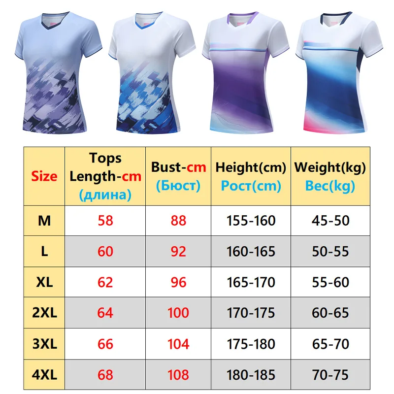Рубашки для бадминтона женские с 3D принтом высокого качества для фитнеса с короткими рукавами для тренировок на открытом воздухе команда для бега повседневные трикотажные изделия для пинг-понга